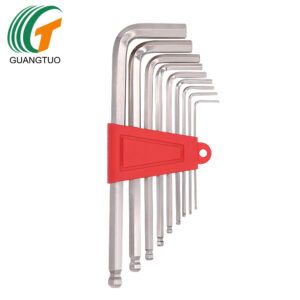9 pcs High Strength Flat Head Ball End Allen Key Set