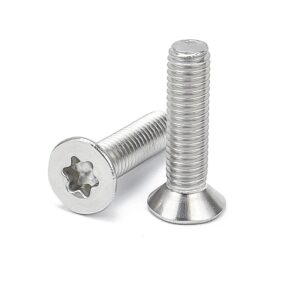 304 A2-70 Stainless Steel Six-Lobe Torx Flat Countersunk Head Screws Six Lobe Bolts