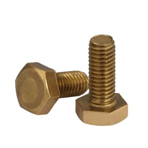 Brass Hex Head Screws DIN933 Hexagon Head Machine Screws Bolts